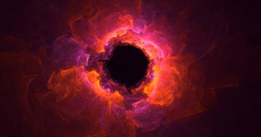 Soyut çok renkli fraktal ışık arkaplanı 3B görüntüleme