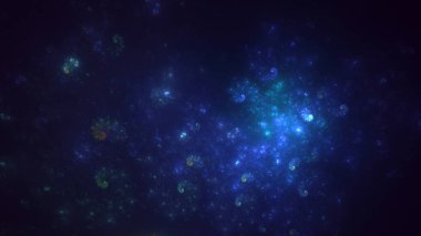 Soyut çok renkli fraktal ışık arkaplanı 3B görüntüleme