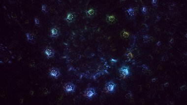 3B soyut yuvarlak ışık arkaplanı oluşturma