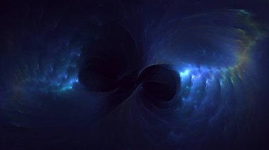 Soyut çok renkli fraktal ışık arkaplanı 3B görüntüleme