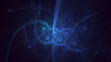 Soyut çok renkli fraktal ışık arkaplanı 3B görüntüleme