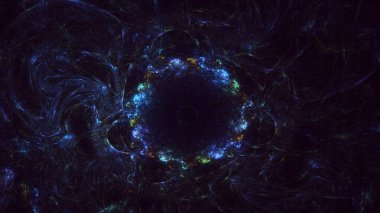 3B soyut yuvarlak ışık arkaplanı oluşturma