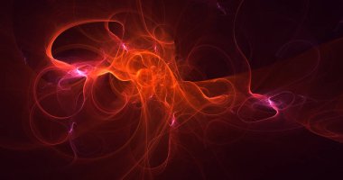 3B soyut renkli fraktal ışık arkaplanı oluşturma