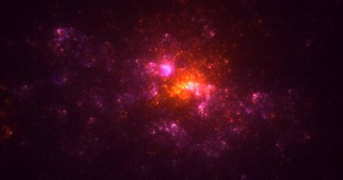 3B soyut renkli fraktal ışık arkaplanı oluşturma