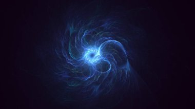 3B soyut renkli fraktal ışık arkaplanı oluşturma