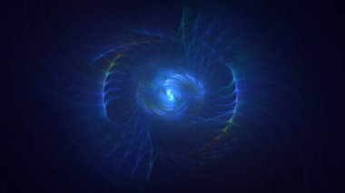 3B soyut renkli fraktal ışık arkaplanı oluşturma