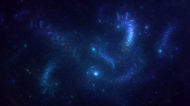 3B soyut renkli fraktal ışık arkaplanı oluşturma