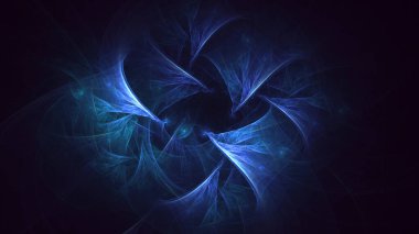 3B soyut renkli fraktal ışık arkaplanı oluşturma