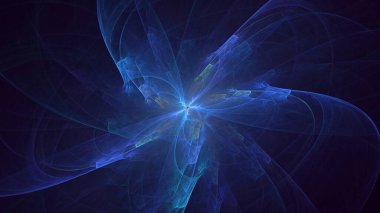 3B soyut renkli fraktal ışık arkaplanı oluşturma