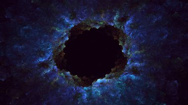 3B soyut renkli fraktal ışık arkaplanı oluşturma