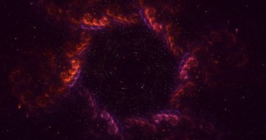 Soyut çok renkli fraktal ışık arkaplanı 3B görüntüleme