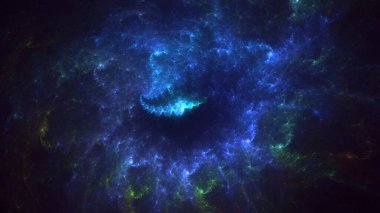 3B soyut renkli fraktal ışık arkaplanı oluşturma