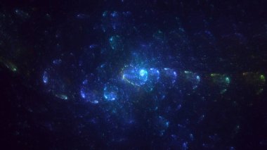 Soyut çok renkli fraktal ışık arkaplanı 3B görüntüleme