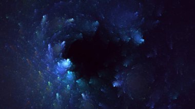 Soyut çok renkli fraktal ışık arkaplanı 3B görüntüleme