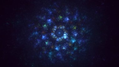 3B soyut yuvarlak ışık arkaplanı oluşturma