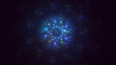 3B soyut yuvarlak ışık arkaplanı oluşturma