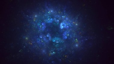 3B soyut renkli fraktal ışık arkaplanı oluşturma