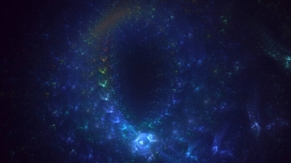 3D rendering abstract colorful fractal light background