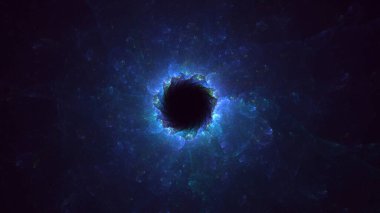 3B soyut renkli fraktal ışık arkaplanı oluşturma