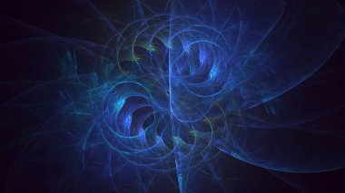 Soyut çok renkli fraktal ışık arkaplanı 3B görüntüleme