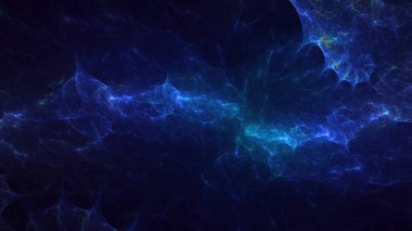 Soyut çok renkli fraktal ışık arkaplanı 3B görüntüleme