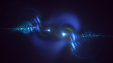 Soyut çok renkli fraktal ışık arkaplanı 3B görüntüleme