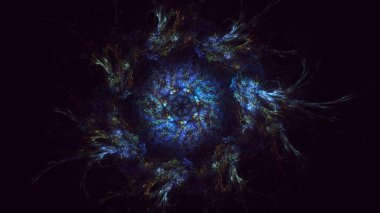 Soyut çember ışık arkaplanı oluşturuluyor