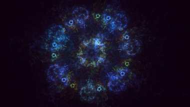 Soyut çember ışık arkaplanı oluşturuluyor