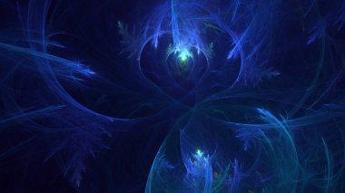 Soyut çok renkli fraktal ışık arkaplanı 3B görüntüleme