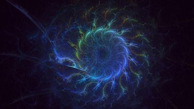 Soyut çember ışık arkaplanı oluşturuluyor