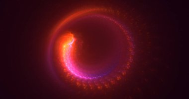 3B soyut renkli fraktal ışık arkaplanı oluşturma