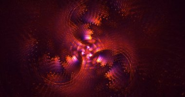 3B soyut renkli fraktal ışık arkaplanı oluşturma