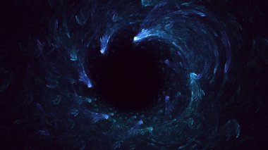 3B soyut renkli fraktal ışık arkaplanı oluşturma