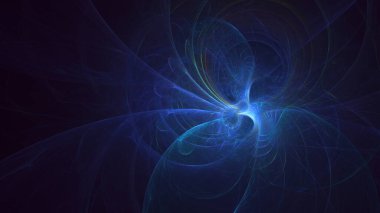 3B soyut renkli fraktal ışık arkaplanı oluşturma