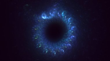 3B soyut yuvarlak ışık arkaplanı oluşturma