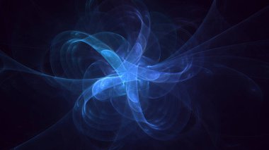 Soyut çok renkli fraktal ışık arkaplanı 3B görüntüleme