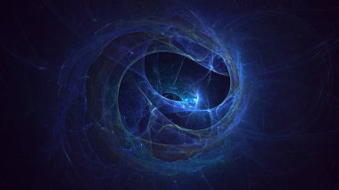 Soyut çok renkli fraktal ışık arkaplanı 3B görüntüleme