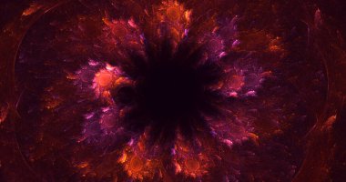 3B soyut renkli fraktal ışık arkaplanı oluşturma