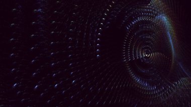 Soyut çok renkli fraktal ışık arkaplanı 3B görüntüleme