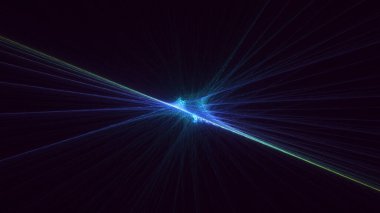 3B soyut renkli fraktal ışık arkaplanı oluşturma