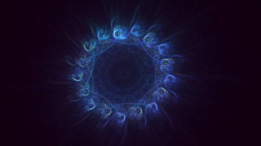 Soyut çember ışık arkaplanı oluşturuluyor
