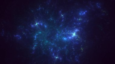 3B soyut renkli fraktal ışık arkaplanı oluşturma