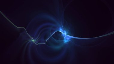 3B soyut renkli fraktal ışık arkaplanı oluşturma