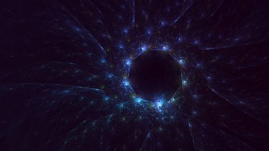 Soyut çember ışık arkaplanı oluşturuluyor