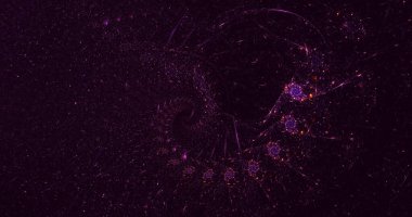 Soyut çok renkli fraktal ışık arkaplanı 3B görüntüleme