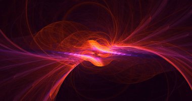 3B soyut renkli fraktal ışık arkaplanı oluşturma