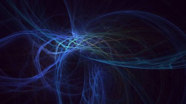 3B soyut renkli fraktal ışık arkaplanı oluşturma