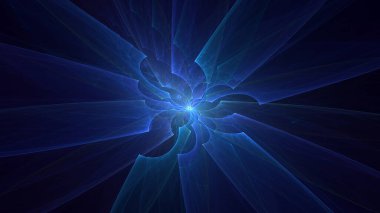 3B soyut renkli fraktal ışık arkaplanı oluşturma