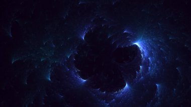 3B soyut renkli fraktal ışık arkaplanı oluşturma