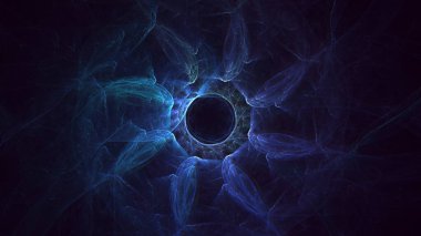 3B soyut yuvarlak ışık arkaplanı oluşturma